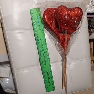 NIP VALENTINES BOUQUET set of Three Glitter Over Foam